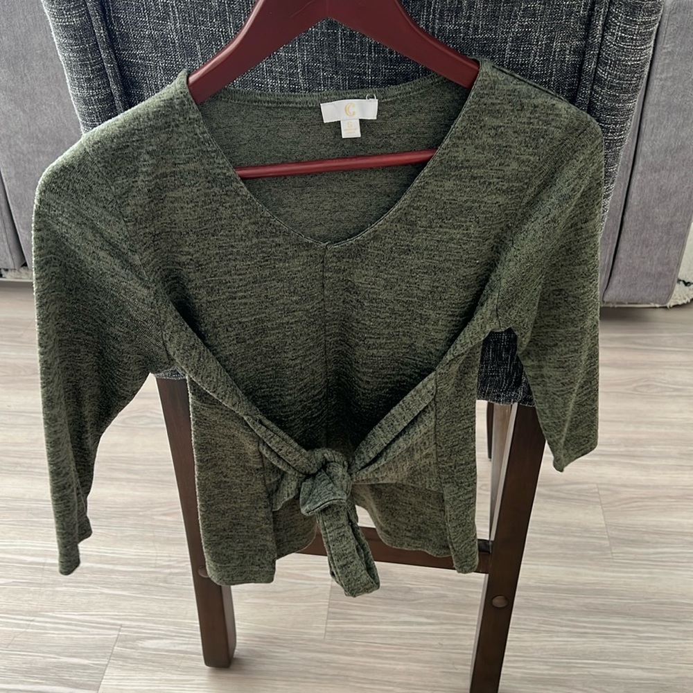 Tie front top